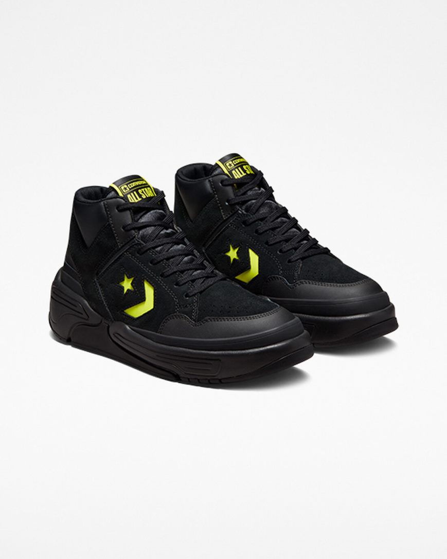 Zapatillas Altas Converse Weapon CX Monster Clash Hombre Negras Amarillo | PE L078W4